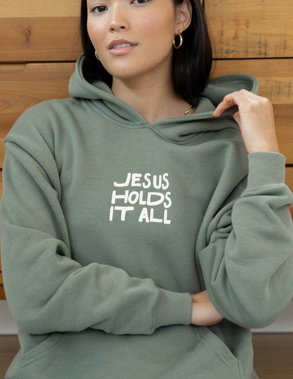 Elevated Faith Jesus Holds It All Unisex Hoodie