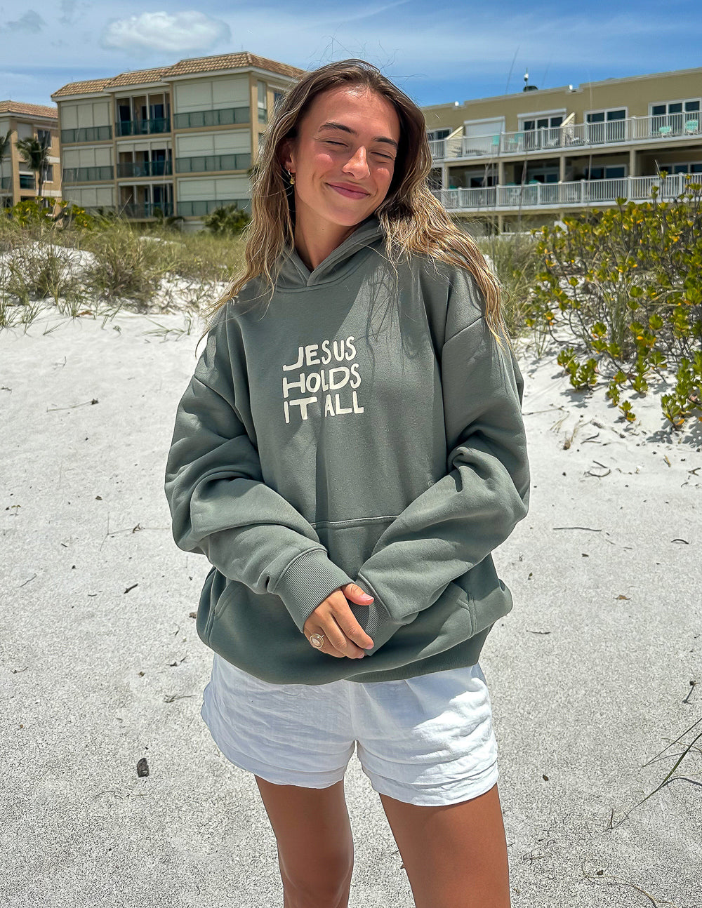 Elevated Faith Jesus Holds It All Unisex Hoodie