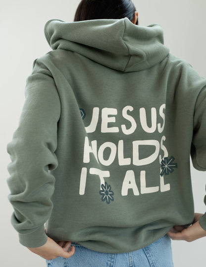 Elevated Faith Jesus Holds It All Unisex Hoodie