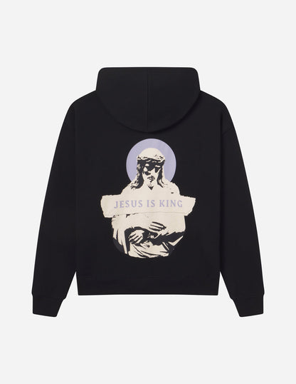 Elevated Faith Jesus Is King Black Unisex Hoodie