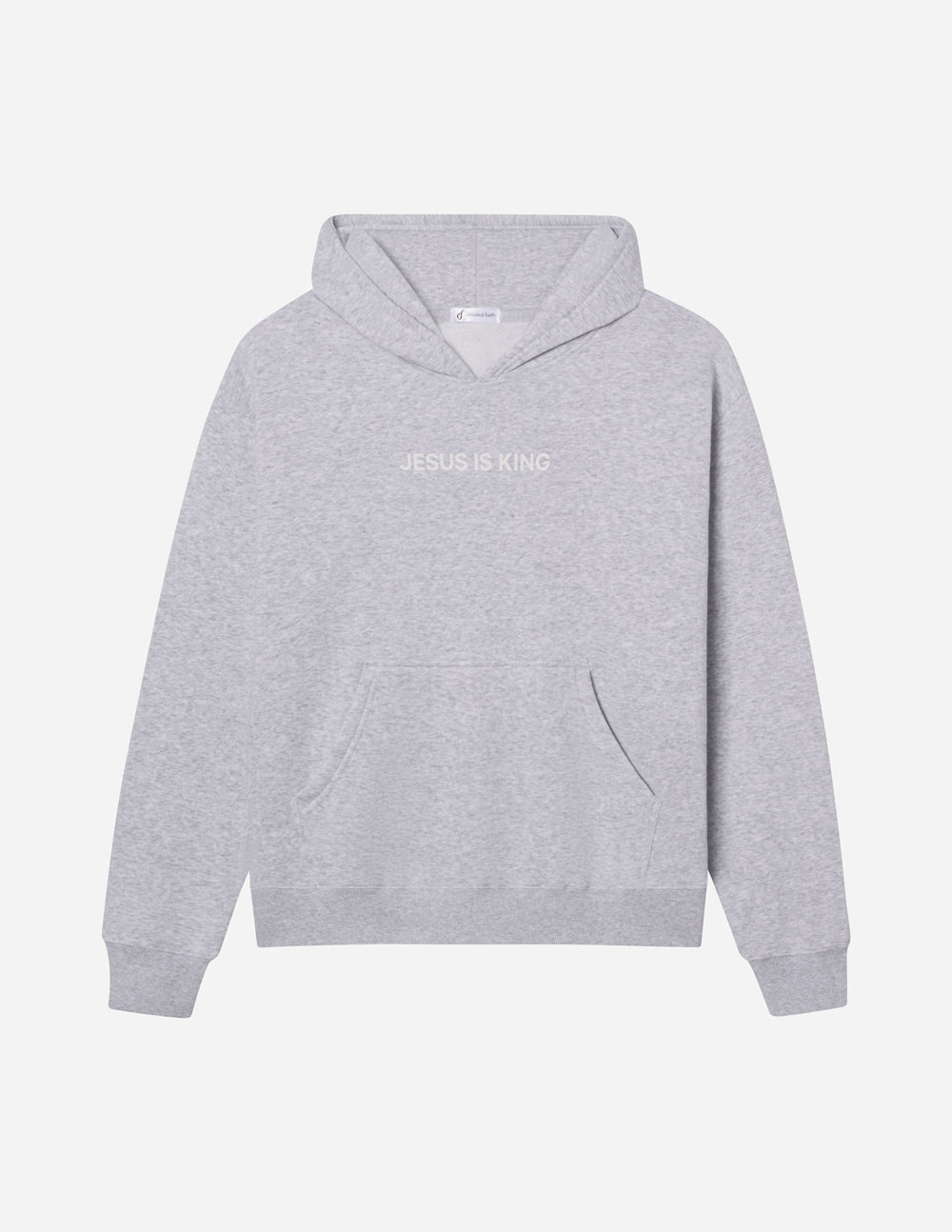 Elevated Faith Jesus Is King Heather Grey Unisex Hoodie