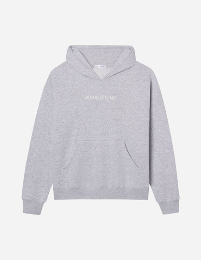 Elevated Faith Jesus Is King Heather Grey Unisex Hoodie