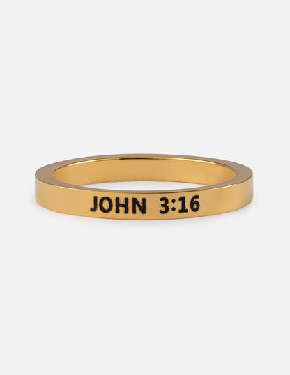 Elevated Faith John 3:16 Ring
