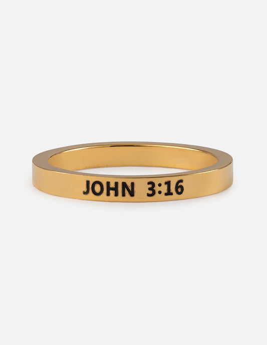 Elevated Faith John 3:16 Ring