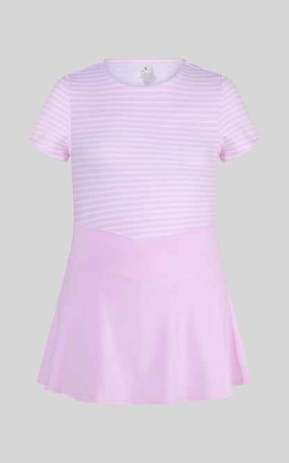 90 Degree by Reflex 4-6X Lux Tee & Skort & Crossbody Bag Set