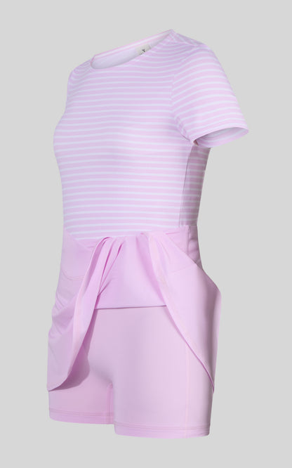 90 Degree by Reflex 4-6X Lux Tee & Skort & Crossbody Bag Set