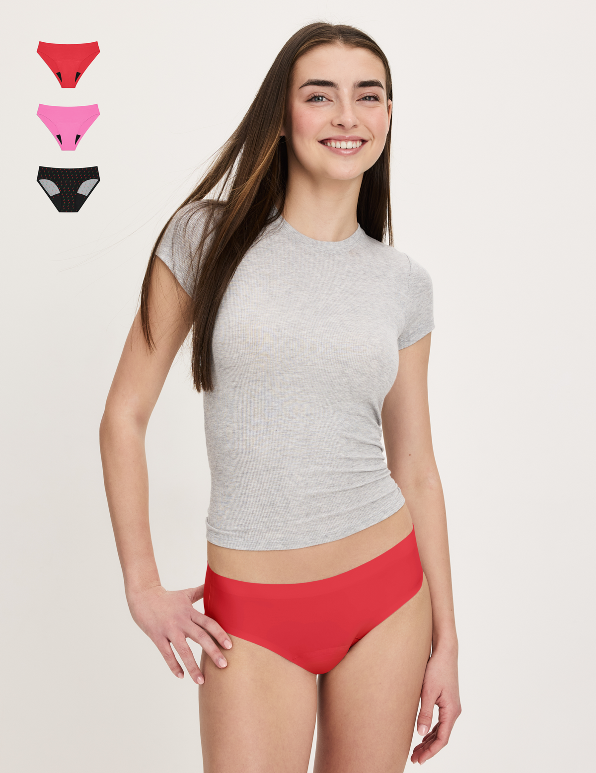 Teen Super Leakproof® No-Show Bikini 3-Pack