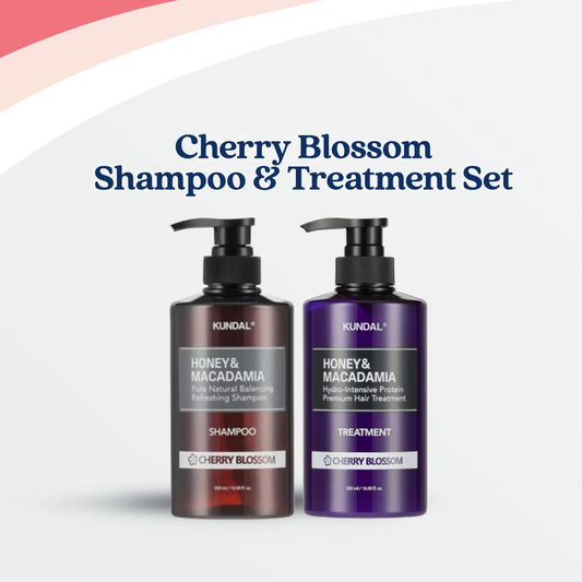 Honey & Macadamia Nature Shampoo & Protein Treatment Set - Cherry Blossom (2 Items)