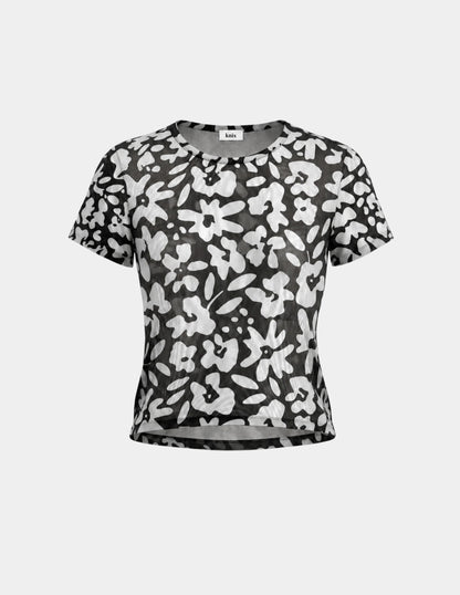 Mesh Short Sleeve Top