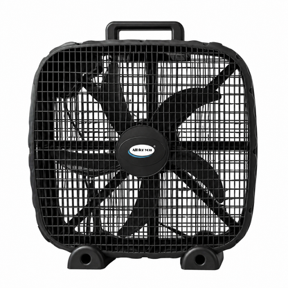 20-Inch 3-Speed Box Fan – Portable Bedroom Fan with Carry Handle, 5-Blade Powerful Airflow & Lightweight Design
