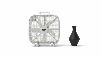 20-Inch 3-Speed Box Fan – Portable Bedroom Fan with Carry Handle, 5-Blade Powerful Airflow & Lightweight Design