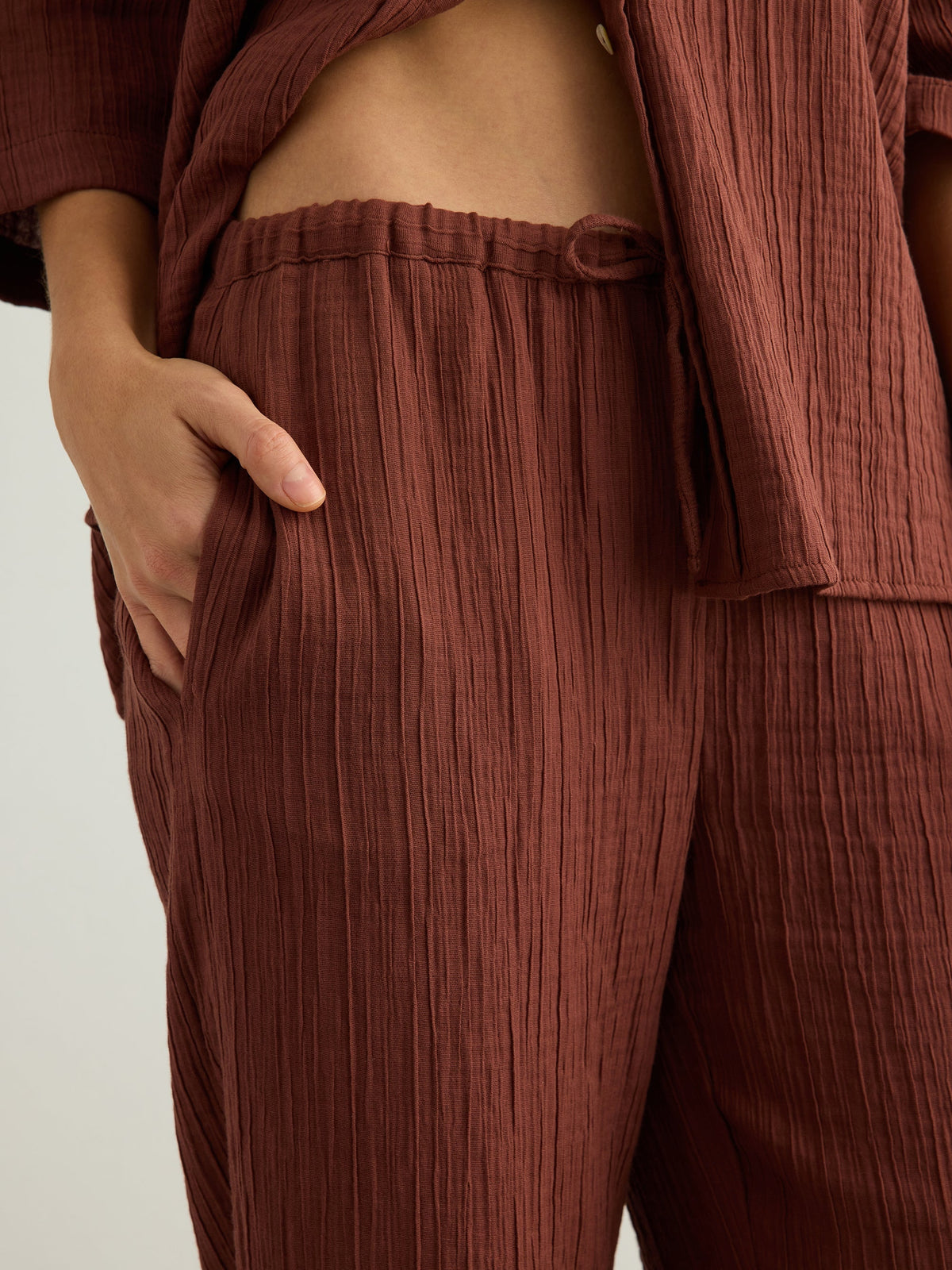 Kaya Drawstring Pants - Terracotta