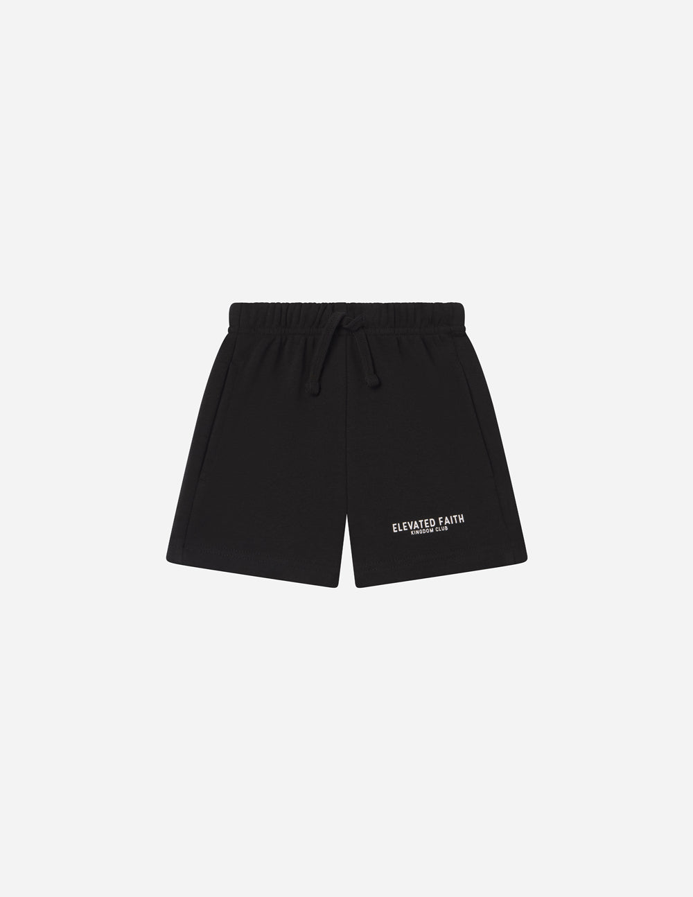 Elevated Faith Kingdom Club Black Kids Short