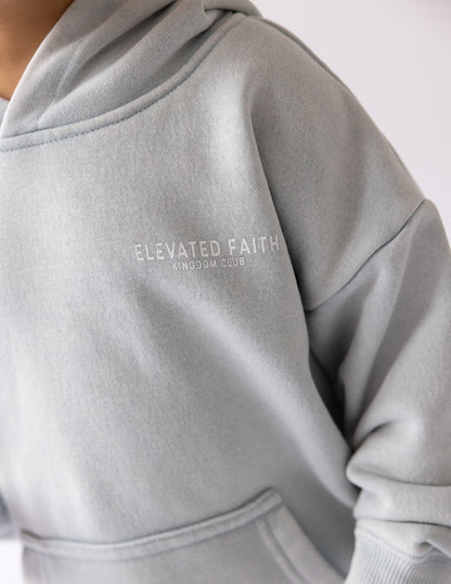 Elevated Faith Kingdom Club Blue Kids Hoodie