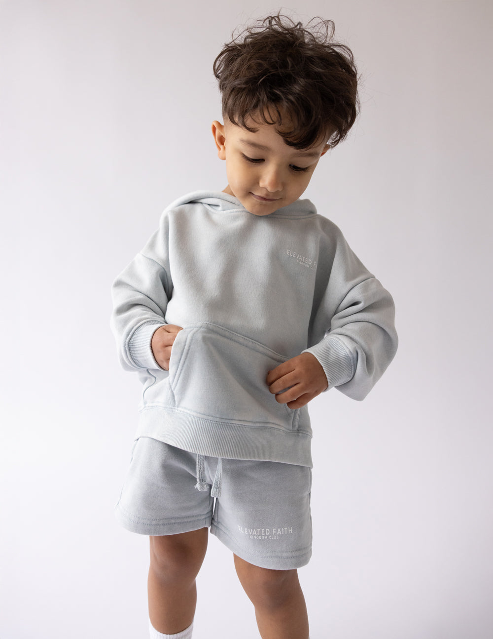 Elevated Faith Kingdom Club Blue Kids Hoodie