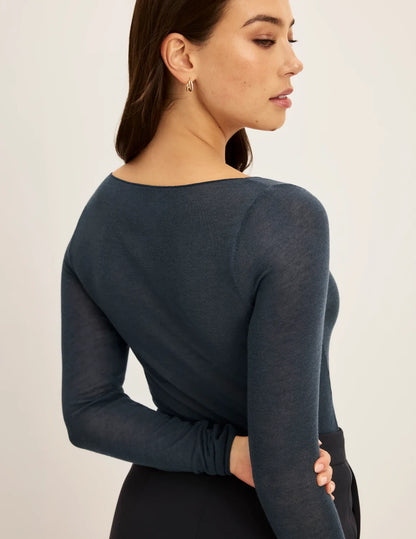 Cashmere Mist Boatneck Top