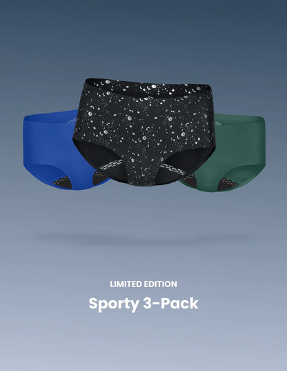 Teen Leakproof UltraThin No-Show Boyshort 3-Pack