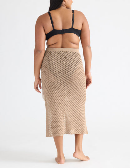 Crochet-Knit Beach Skirt