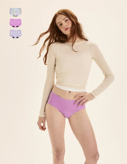 Teen Light Leakproof No-Show Boyshort 3-Pack - Last Call