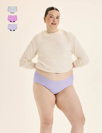 Teen Light Leakproof No-Show Boyshort 3-Pack - Last Call
