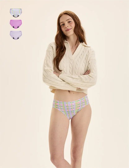 Teen Leakproof UltraThin No-Show Bikini 3-Pack