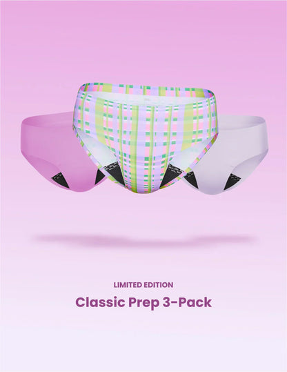 Teen Leakproof UltraThin No-Show Bikini 3-Pack