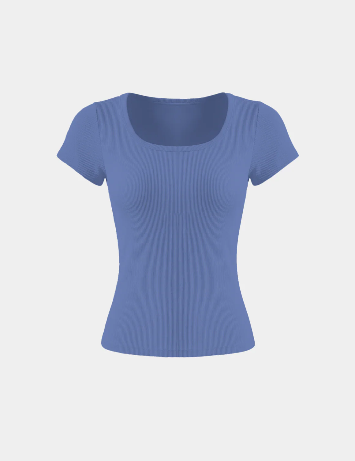 SculptRib™ Cotton Scoop Neck T-Shirt