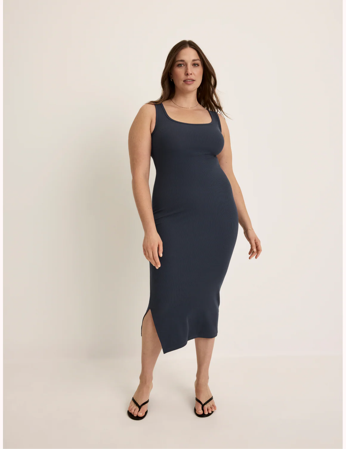 SculptRib™ Cotton Tank Dress