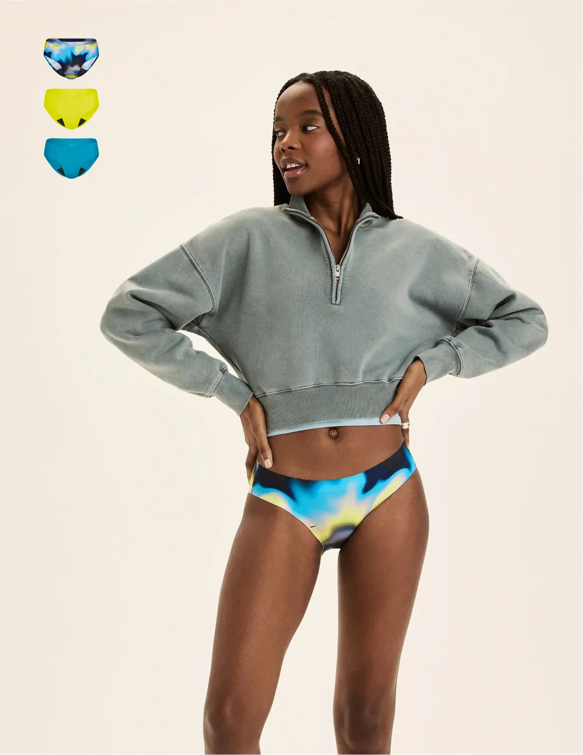 Teen Light Leakproof No-Show Bikini 3-Pack - Last Call
