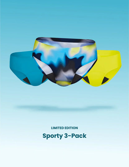 Teen Light Leakproof No-Show Bikini 3-Pack - Last Call