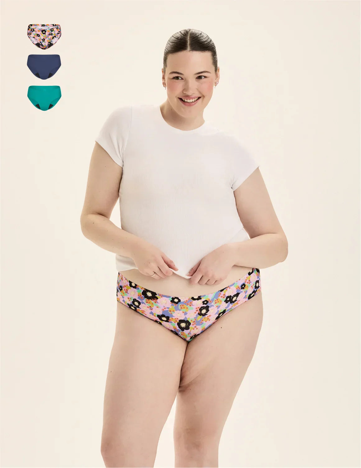 Teen Light Leakproof No-Show Bikini 3-Pack