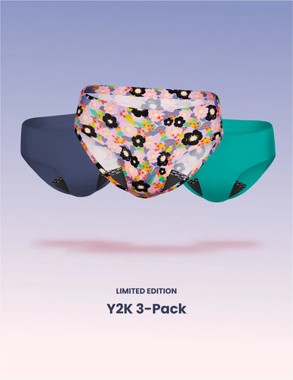 Teen Leakproof UltraThin No-Show Bikini 3-Pack