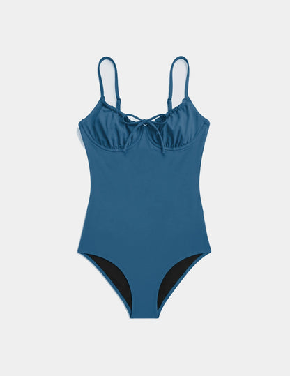 Teen Period Swim Front Tie One Piece