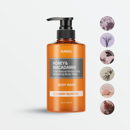 Honey & Macadamia Pure Body Wash - 6 Scents (500ml)