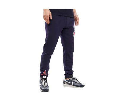 Pro Standard Atlanta Braves Mash Up Logo Men Sweatpants Midnight Navy