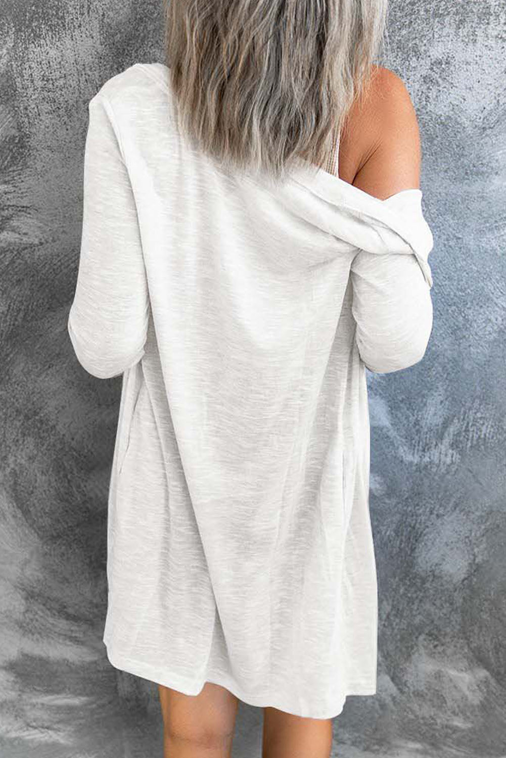 Threaded Pear Madison Open-Front Buttons Cardigan