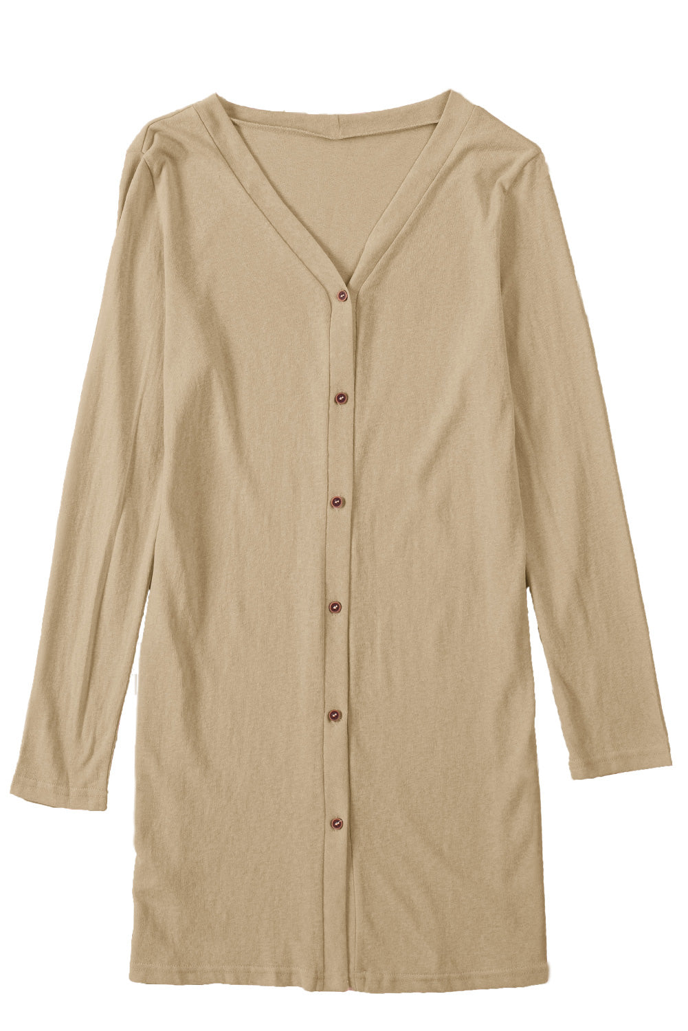 Threaded Pear Madison Open-Front Buttons Cardigan