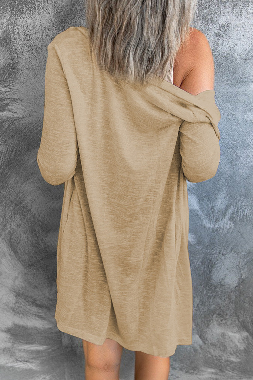 Threaded Pear Madison Open-Front Buttons Cardigan
