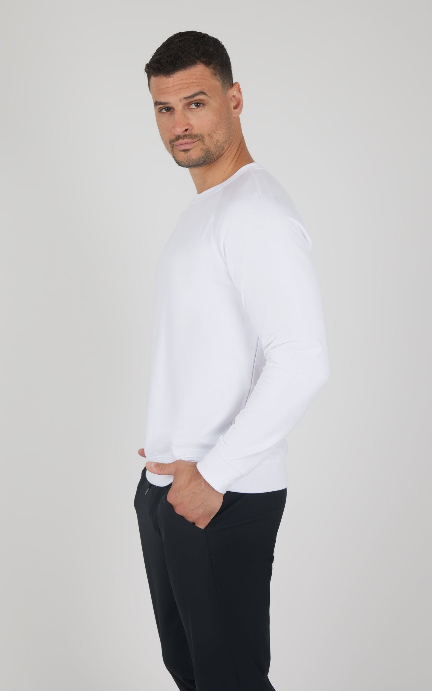 90 Degree by Reflex Men's Terry Brushed Long Sleeve Top
