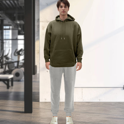 Elegant Comfort Cotton Active Men Tracksuit 2 Piece Set Athletic Jogging Sweatsuits