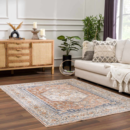Gael Rust Boutique Washable Rug - Clearance