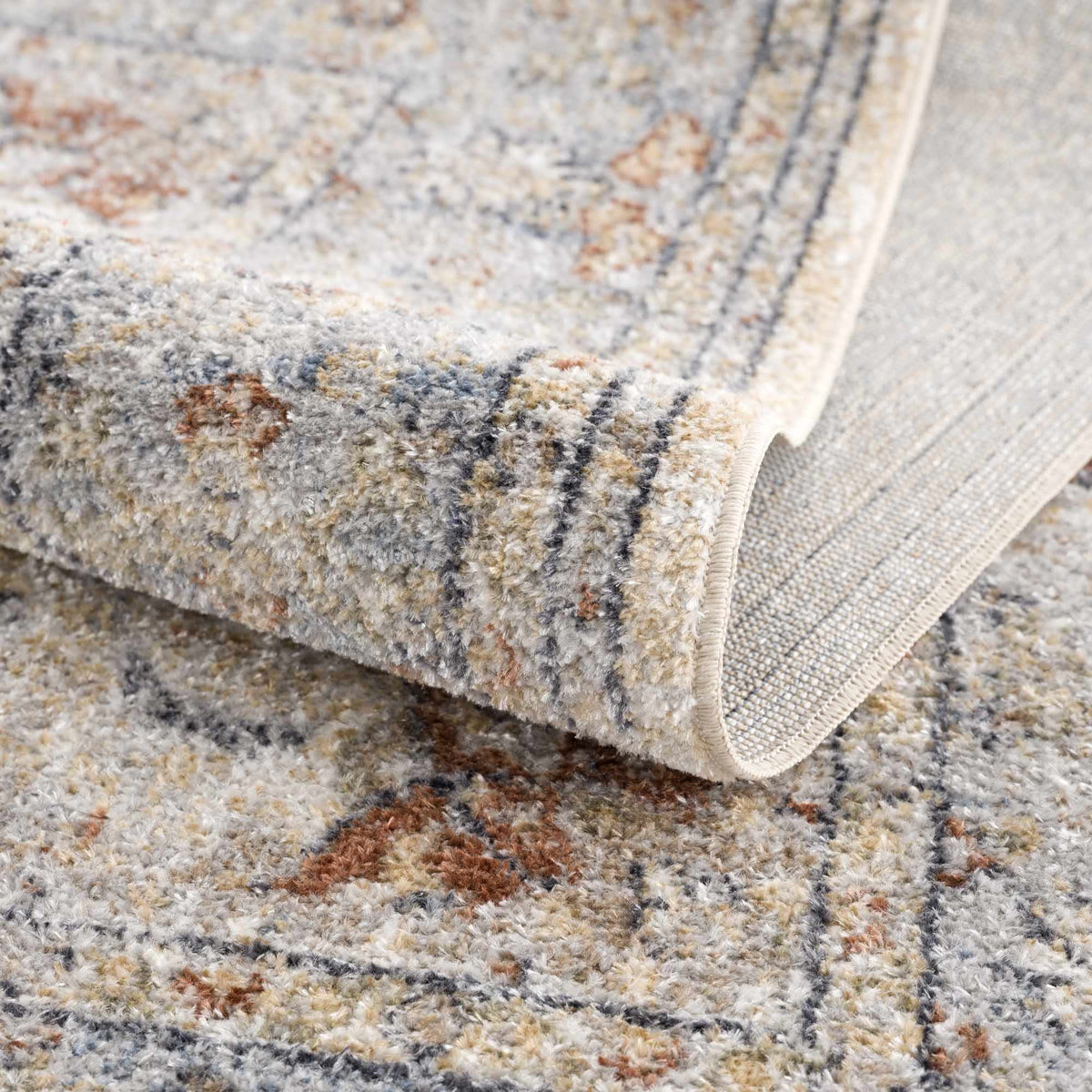 Emke Flat Pile Washable Rug - Clearance
