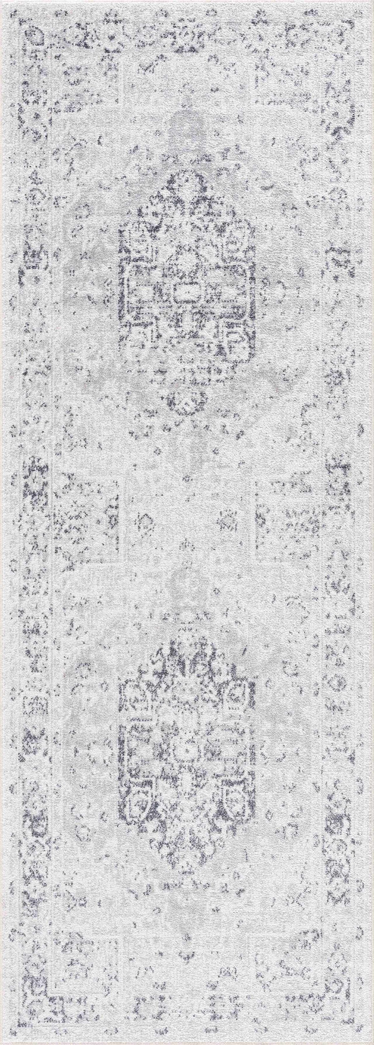 Akram Antrasit Flat Pile Washable Rug