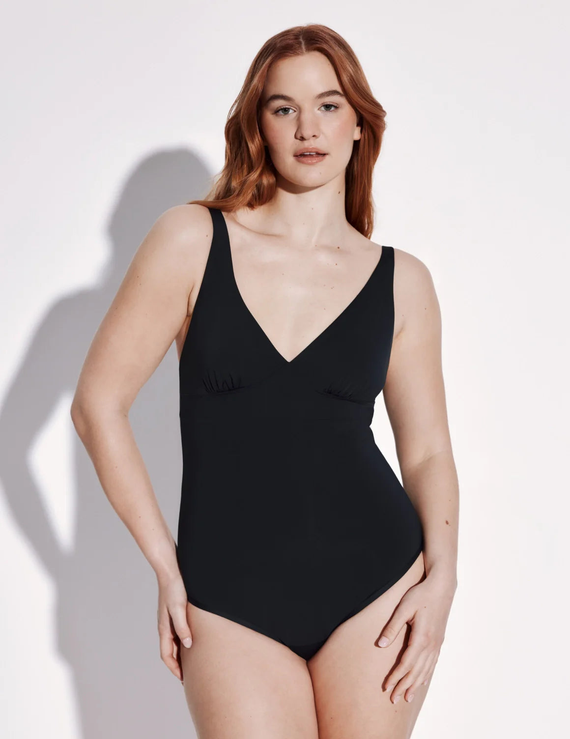 Leakproof Deep V One Piece Swimsuit - Long Torso
