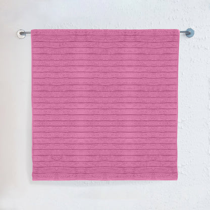 Elegant Comfort 1-Piece Premium Turkish Cotton Corduroy Stripe Jumbo Towel, 35x 70 inch