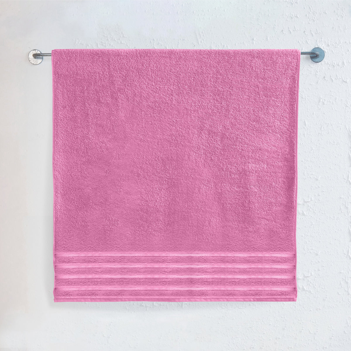 Elegant Comfort 1-Piece Premium Turkish Cotton 4 Lines Stripe Jumbo Towel, 35x 70 inch