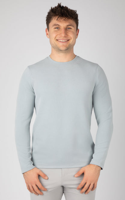 90 Degree by Reflex Men's Supreme Hyperlite Waffle Long Sleeve Crew Neck Shirt