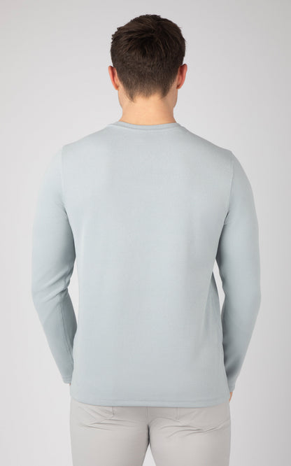 90 Degree by Reflex Men's Supreme Hyperlite Waffle Long Sleeve Crew Neck Shirt