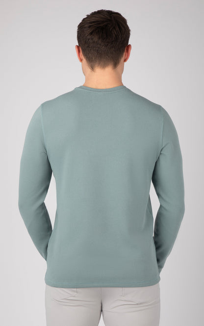 90 Degree by Reflex Men's Supreme Hyperlite Waffle Long Sleeve Crew Neck Shirt