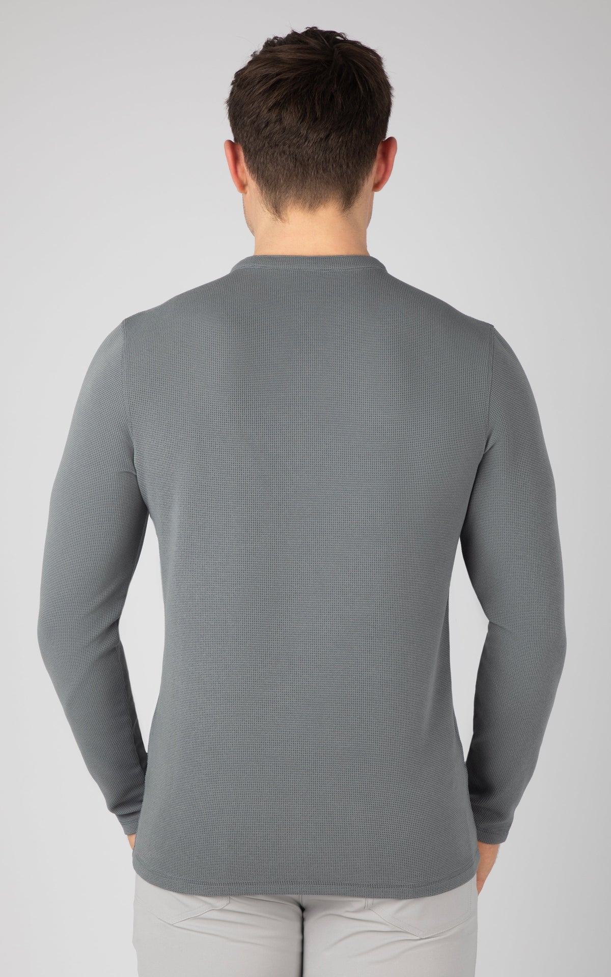 90 Degree by Reflex Men's Supreme Airtech Long Sleeve Henley Shirt